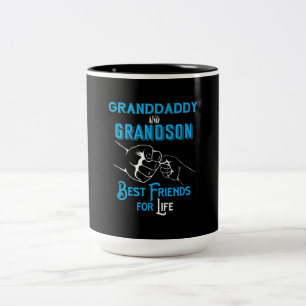 Tasse 2 Couleurs Granddaddy & Grandson Best Friends For Life