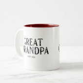 Tasse 2 Couleurs Grande Année du grand-père (Devant gauche)