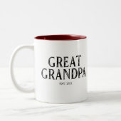 Tasse 2 Couleurs Grande Année du grand-père (Gauche)