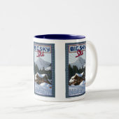 Tasse 2 Couleurs Grande Ciel-Tasse de ski (Devant droit)