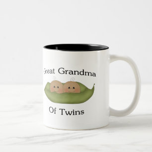 Tasse 2 Couleurs Grande grand-maman de jumeau