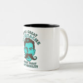 Tasse 2 Couleurs Grande moustache (Devant droit)