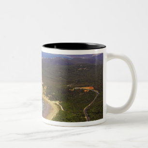 Tasse 2 Couleurs Grande route océanique et phare de Split Point,