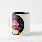 Tasse 2 Couleurs Grande soeur de basculage blonde (Devant gauche)
