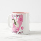 Tasse 2 Couleurs Grande soeur encore la princesse (Devant gauche)