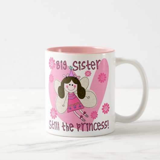 Tasse 2 Couleurs Grande soeur encore la princesse (Droit)