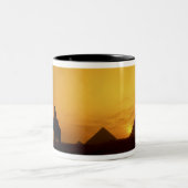 Tasse 2 Couleurs Grandes pyramides de Gizeh, Egypte au coucher du s (Centre)