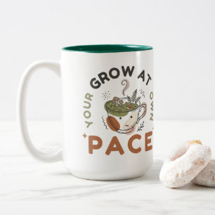Tasse 2 Couleurs Grandir à votre propre rythme - Jolie esthétique d