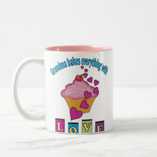 Tasse 2 Couleurs Grandma Bakes with Love