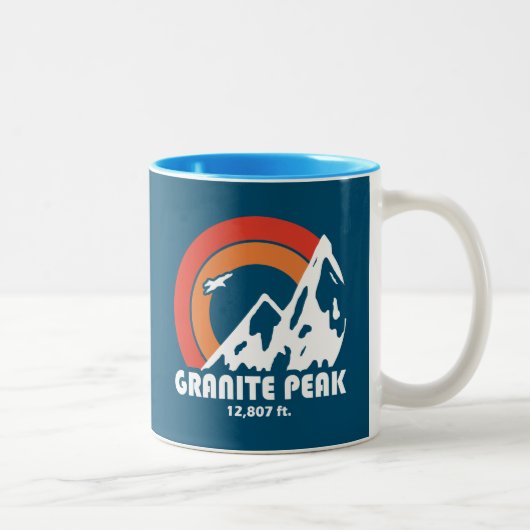 Tasse 2 Couleurs Granite Peak Montana Sun Eagle (Droit)