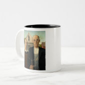 Tasse 2 Couleurs Grant Wood American gothique (Devant gauche)