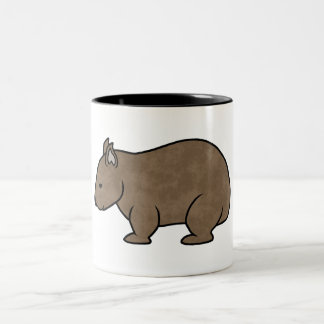 Tasse 2 Couleurs Graphique de wombat