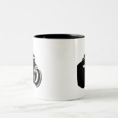 Tasse 2 Couleurs Graphique d'icône de fan de photographie d'amour (Centre)