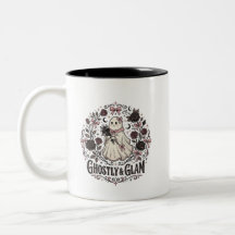 Graphique Halloween Fantôme Gothique Rose Vintage