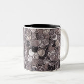 Tasse 2 Couleurs Graphique Pièces de nickel (Devant droit)