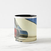 Tasse 2 Couleurs Graphique : Plan rapproché d'aileron et de feu (Centre)