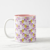 Tasse 2 Couleurs Graphique pourpre de licorne (Gauche)