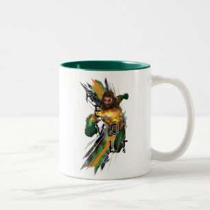 Tasse 2 Couleurs Graphique réfracté de "révolte" d'Aquaman  