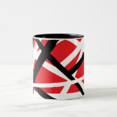 Tasse 2 Couleurs Graphique rouge, noir et blanc (Centre)
