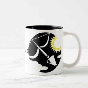 Tasse 2 Couleurs Graphique Sagittaire Bow et Flèche