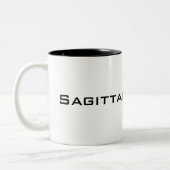 Tasse 2 Couleurs Graphique Sagittaire Bow et Flèche (Gauche)