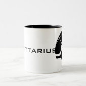 Tasse 2 Couleurs Graphique Sagittaire Bow et Flèche (Centre)