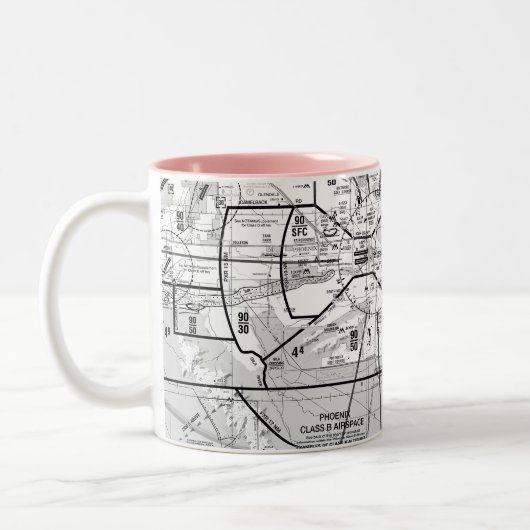 Tasse 2 Couleurs Graphique TAC de Phoenix (Gauche)
