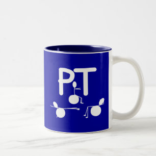 Tasse 2 Couleurs Graphiques uniques de cadeaux de physiothérapeute