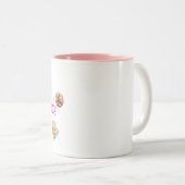 Tasse 2 Couleurs GraphiquesDeNourritureRapide (Devant droit)