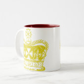 Tasse 2 Couleurs Graphisme Couronne Royale (Devant gauche)
