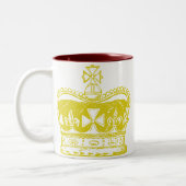 Tasse 2 Couleurs Graphisme Couronne Royale (Gauche)