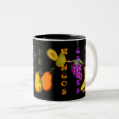 Tasse 2 Couleurs Gras n Fruité (poire) (Devant droit)