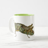 Tasse 2 Couleurs Grasshopper vert (Devant gauche)