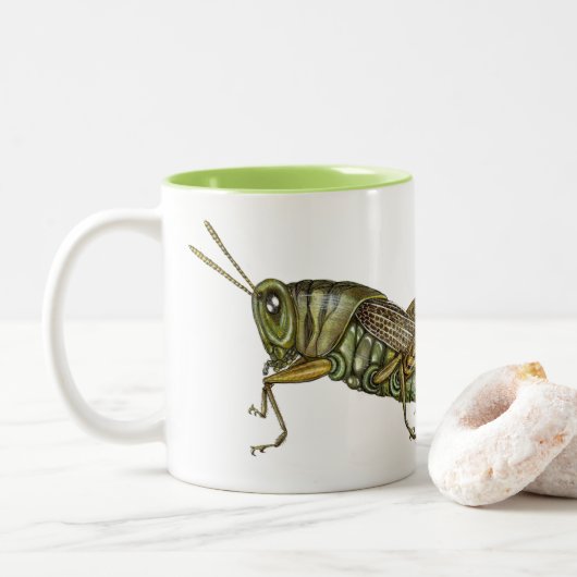 Tasse 2 Couleurs Grasshopper vert (Avec donut)