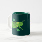 Tasse 2 Couleurs Grasshopper vert (Devant gauche)