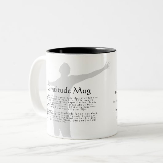 Tasse 2 Couleurs Gratitude (Devant gauche)