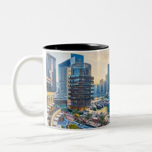 Tasse 2 Couleurs gratte-ciel moderne de Dubaï Corniche (Gauche)