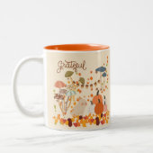 Tasse 2 Couleurs Gratuit Lapin D'Automne (Gauche)