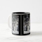 Tasse 2 Couleurs GRAY PACK WOLF, collection (Devant gauche)