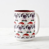 Tasse 2 Couleurs Great Dane Chien race Étoiles de Noël (Devant droit)