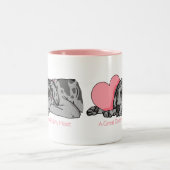Tasse 2 Couleurs Great Dane Holt Heart Merle UC (Centre)