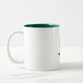 Tasse 2 Couleurs Green Botanical Line Art (Gauche)