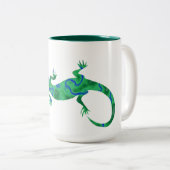 Tasse 2 Couleurs Green Gecko (Devant droit)