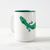 Tasse 2 Couleurs Green Gecko (Devant gauche)
