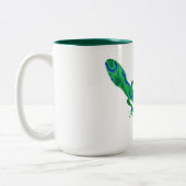 Tasse 2 Couleurs Green Gecko (Gauche)