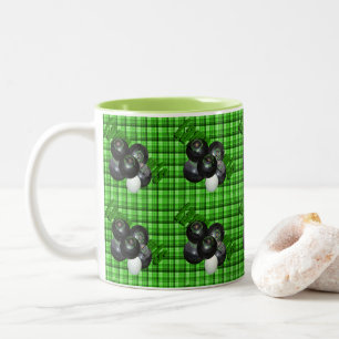 Tasse 2 Couleurs Green Lawn Bowles Tartan Design,