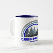 Tasse 2 Couleurs Green Mountain National Forest Rainbow Deer (Devant gauche)
