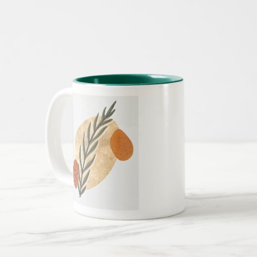 Tasse 2 Couleurs Green Stalk Boho (Devant gauche)