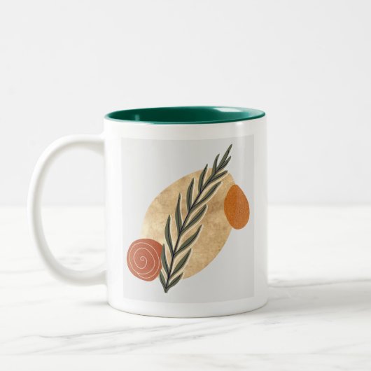 Tasse 2 Couleurs Green Stalk Boho (Gauche)
