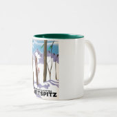 Tasse 2 Couleurs Greitspitz Suisse & Autriche Affiche de ski (Devant droit)